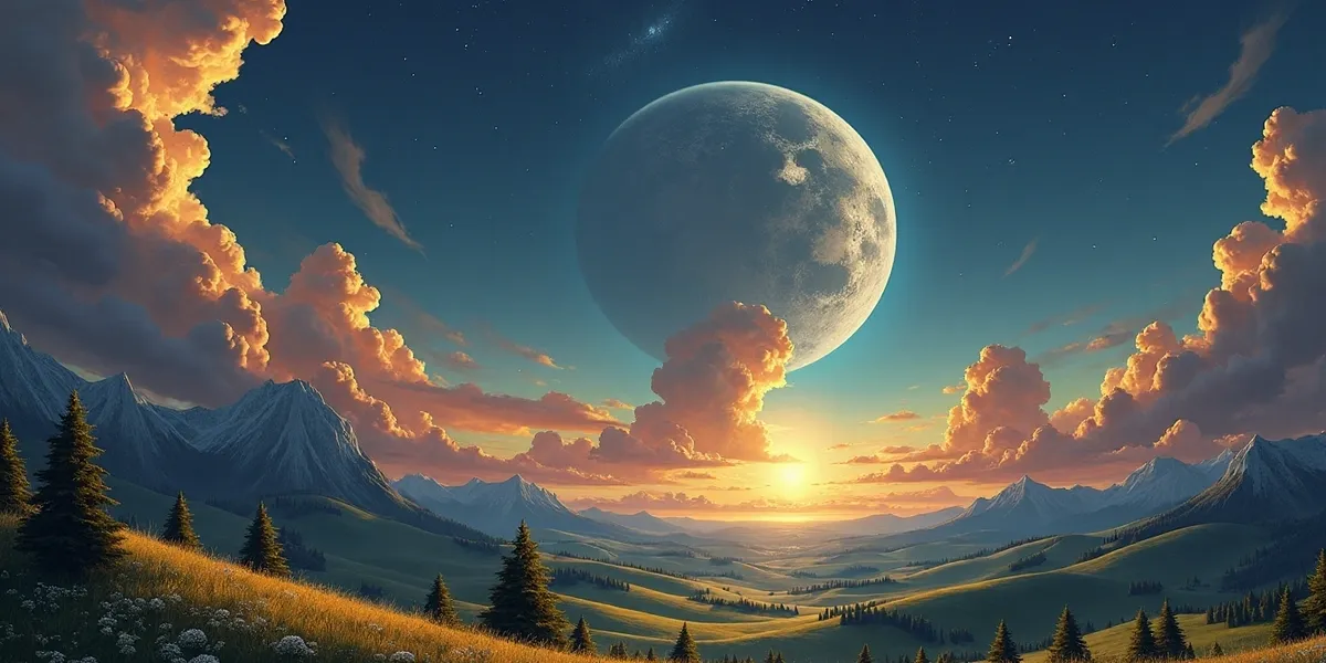 AI Art - Moonlit Landscape