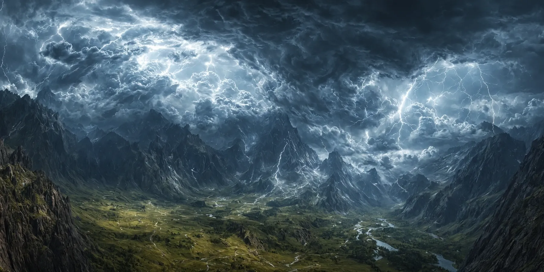 AI Art - Storm Valley